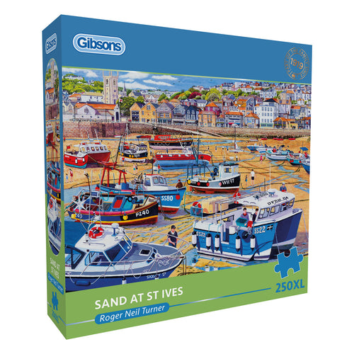 Sand at St Ives by Roger Neil Turner - 250XL Piece Jigsaw Puzzle (Gibsons) - Completed Puzzle