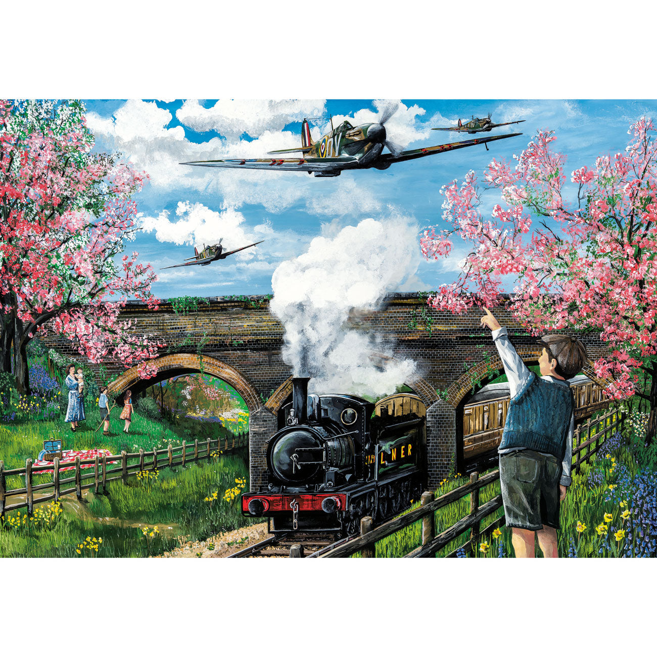 Spitfire Surprise by Matthew Emeny - 250 XL Piece Jigsaw Puzzle (Gibsons)