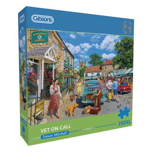 Vet On Call by Trevor Mitchell - 250XL Piece Jigsaw Puzzle (Gibsons) - Completed Puzzle