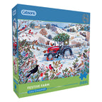 ** Pre-Order ** Festive Farm by Lucy Grossmith - 250XL Piece Jigsaw Puzzle (Gibsons)