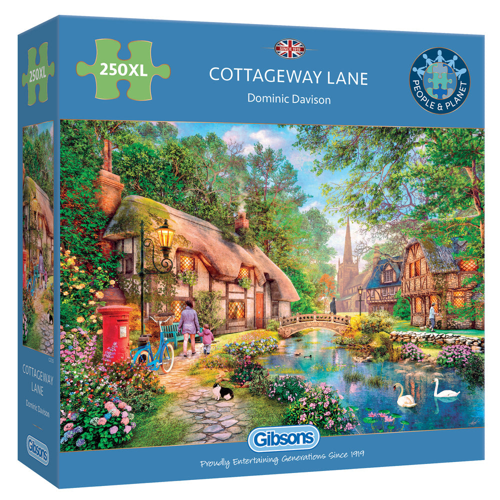 Cottageway Lane – 250 Piece Jigsaw Puzzle (Gibsons)