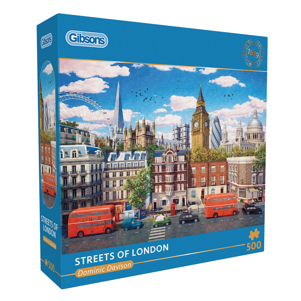 Streets of London – 500 Piece Jigsaw Puzzle (Gibsons)