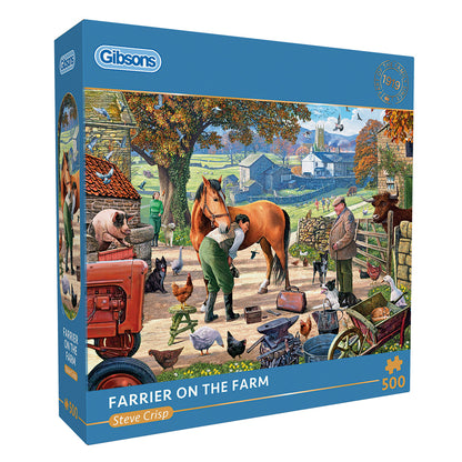 Gibsons - Farrier on the Farm - 500 Piece Jigsaw Puzzle