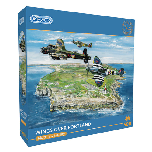 Wings over Portland – 500 Piece Jigsaw Puzzle (Gibsons) - Completed Puzzle