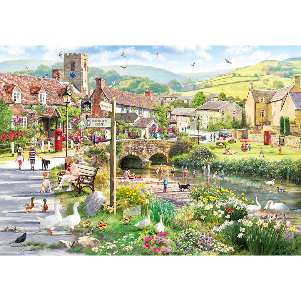 Puddle Ducks & Paddling – 500 Piece Jigsaw Puzzle (Gibsons)