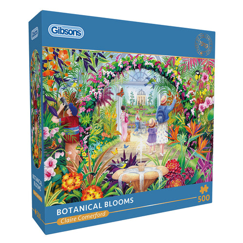 Botanical Blooms – 500 Piece Jigsaw Puzzle (Gibsons) - Completed Puzzle