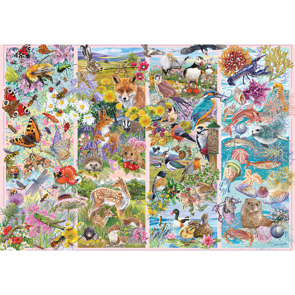 Curious Creatures – 500 Piece Jigsaw Puzzle (Gibsons)