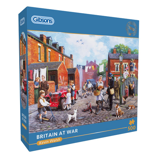 Britain at War – 500 Piece Jigsaw Puzzle (Gibsons) - Completed Puzzle