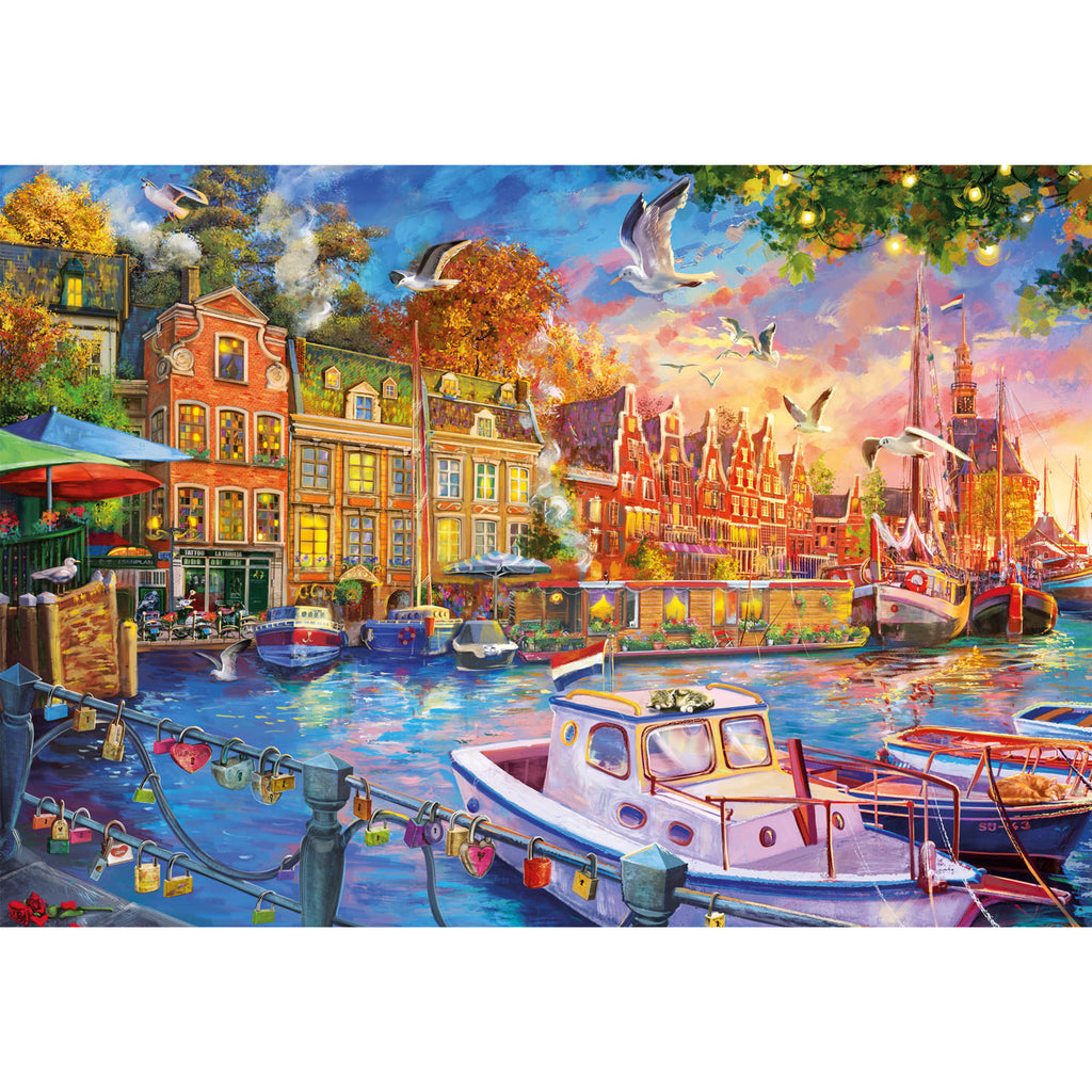 Harbour Reflections by Lilia - 500 Piece Jigsaw Puzzle (Gibsons)