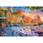 Harbour Reflections by Lilia - 500 Piece Jigsaw Puzzle (Gibsons)