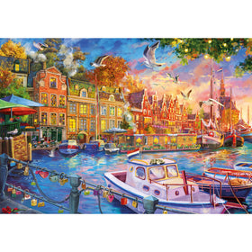 Harbour Reflections by Lilia - 500 Piece Jigsaw Puzzle (Gibsons)