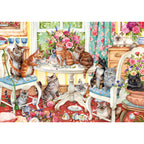 Tails From The Tea Party by Debbie Cook - 500 Piece Jigsaw Puzzle (Gibsons)