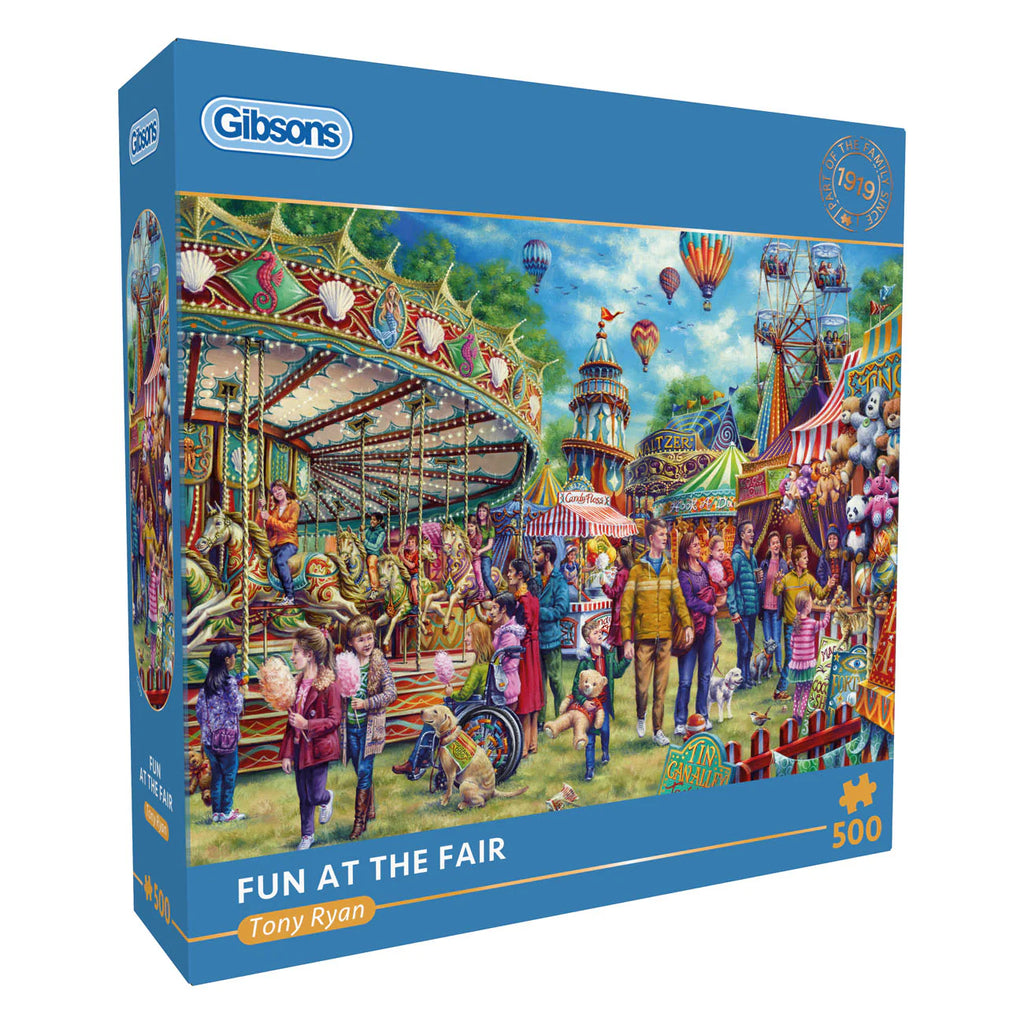 ** Pre-Order ** Fun at the Fair by Tony Ryan - 500 Piece Jigsaw Puzzle (Gibsons)