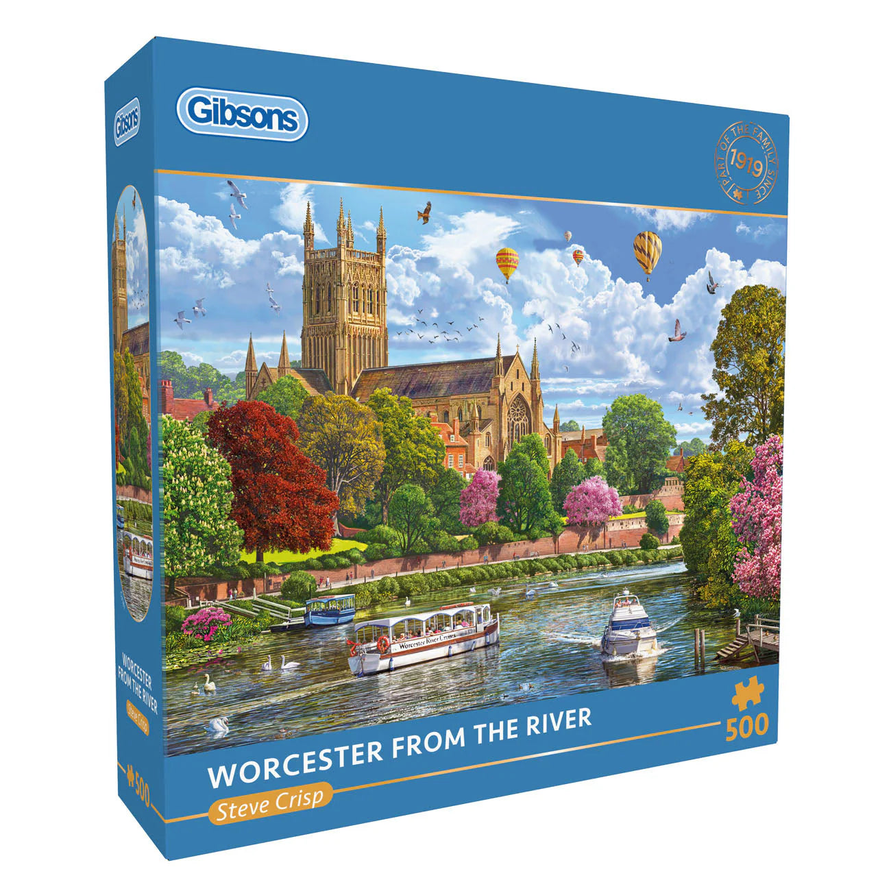 Worcester From The River by Steve Crisp - 500 Piece Jigsaw Puzzle (Gibsons)
