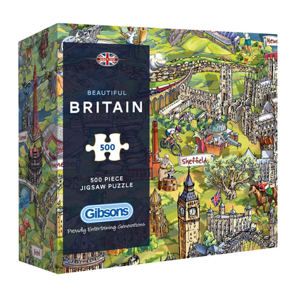 Gibsons - Beautiful Britain - 500 Piece Jigsaw Puzzle