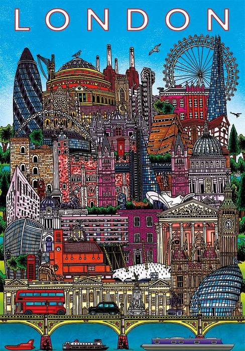 London City Scape – 500 Piece Jigsaw Puzzle (Gibsons)