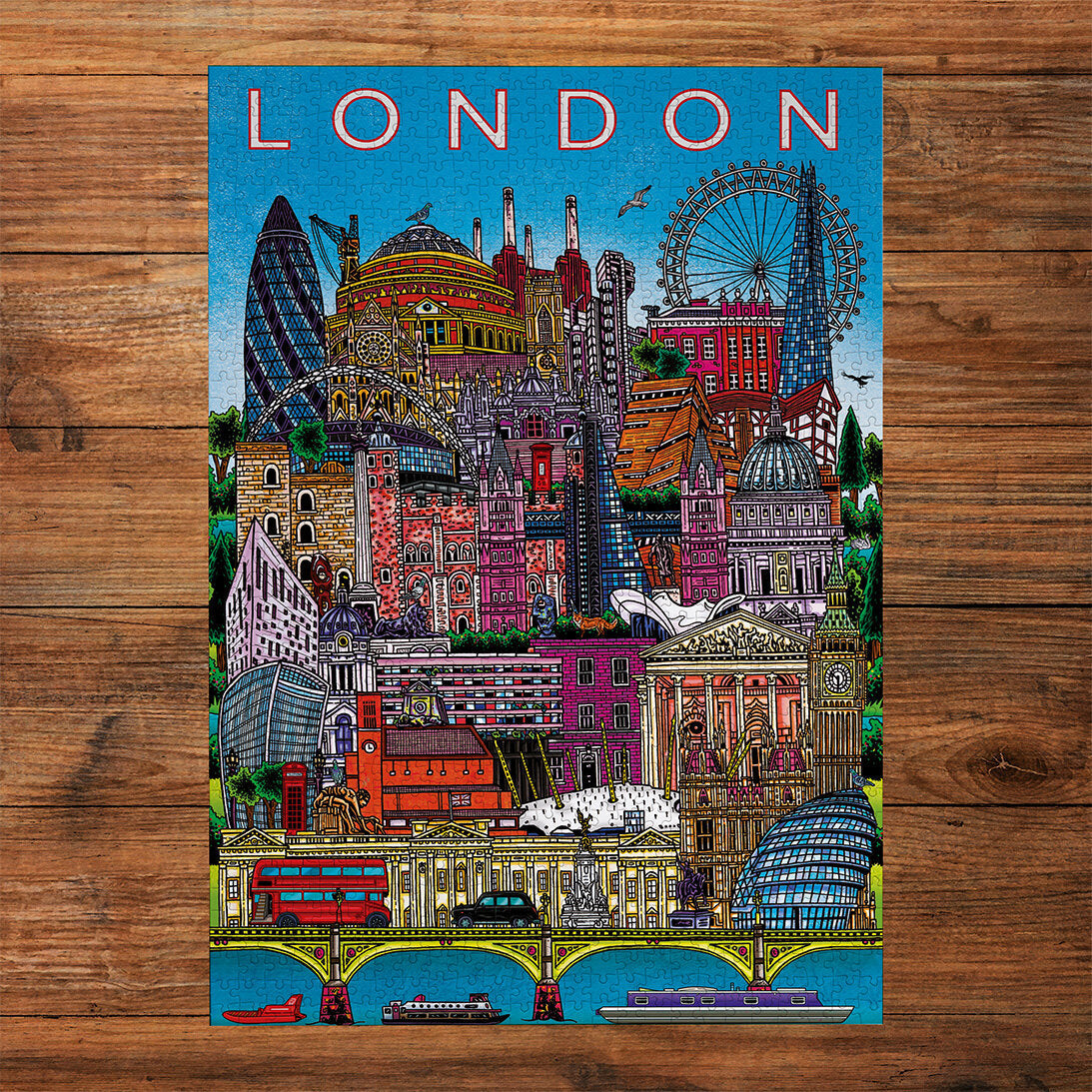 Made up: London City Scape – 500 Piece Jigsaw Puzzle (Gibsons)