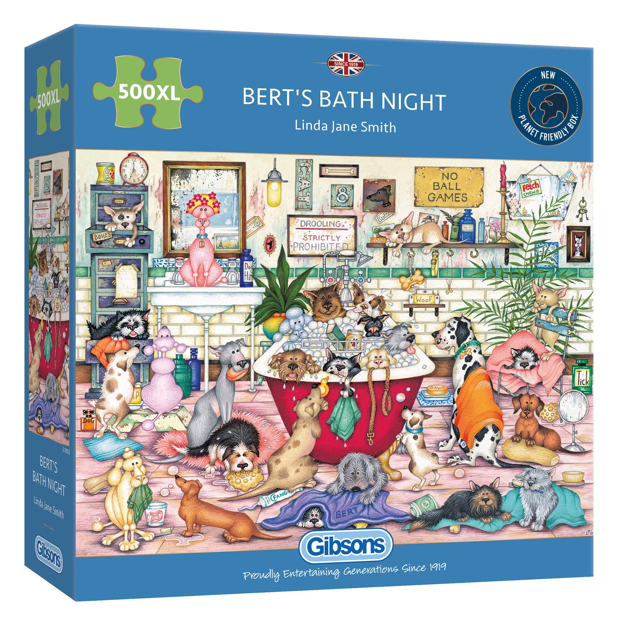 Bert's Bath Night – 500 XL Piece Jigsaw Puzzle (Gibsons)