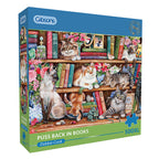 Puss Back in Books – 500 XL Piece Jigsaw Puzzle (Gibsons)