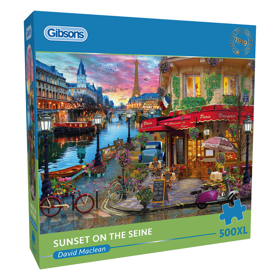 Gibsons - Sunset on the Seine - 500 XL Piece Jigsaw Puzzle