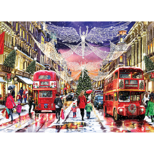 Gibsons - Regent Street at Christmas - 500 XL Piece Jigsaw Puzzle