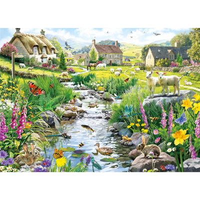 Babbling Brook by Richard Macneil - 500XL Piece Jigsaw Puzzle (Gibsons)