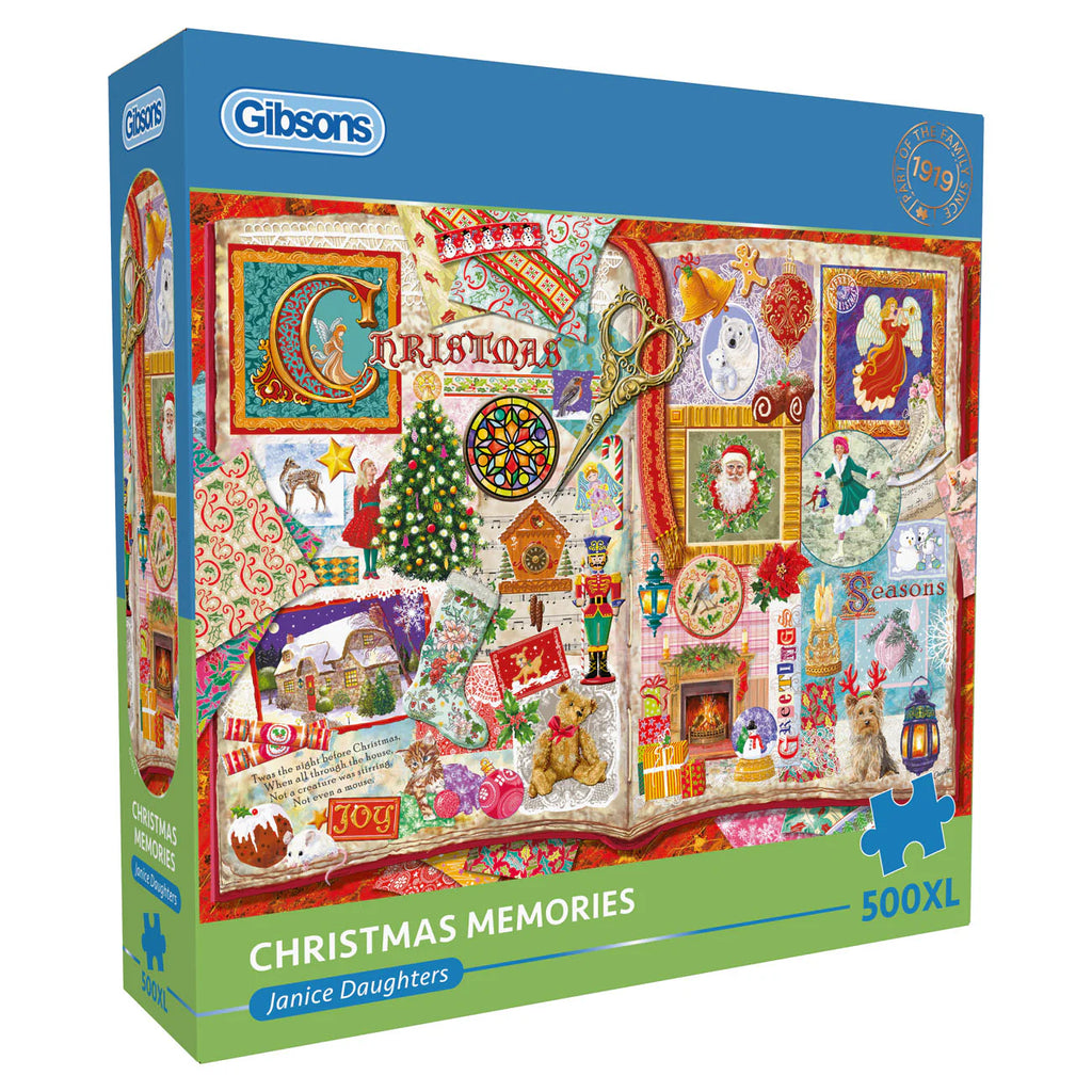 ** Pre-Order ** Christmas Memories by Janice Daughters - 500XL Piece Jigsaw Puzzle (Gibsons)