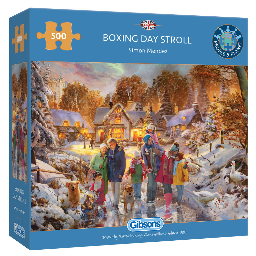 Boxing Day Stroll – 500 Piece Jigsaw Puzzle (Gibsons)
