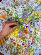 Puzzle in progress: A Year in the Garden – 500 Piece Jigsaw Puzzle (Gibsons)