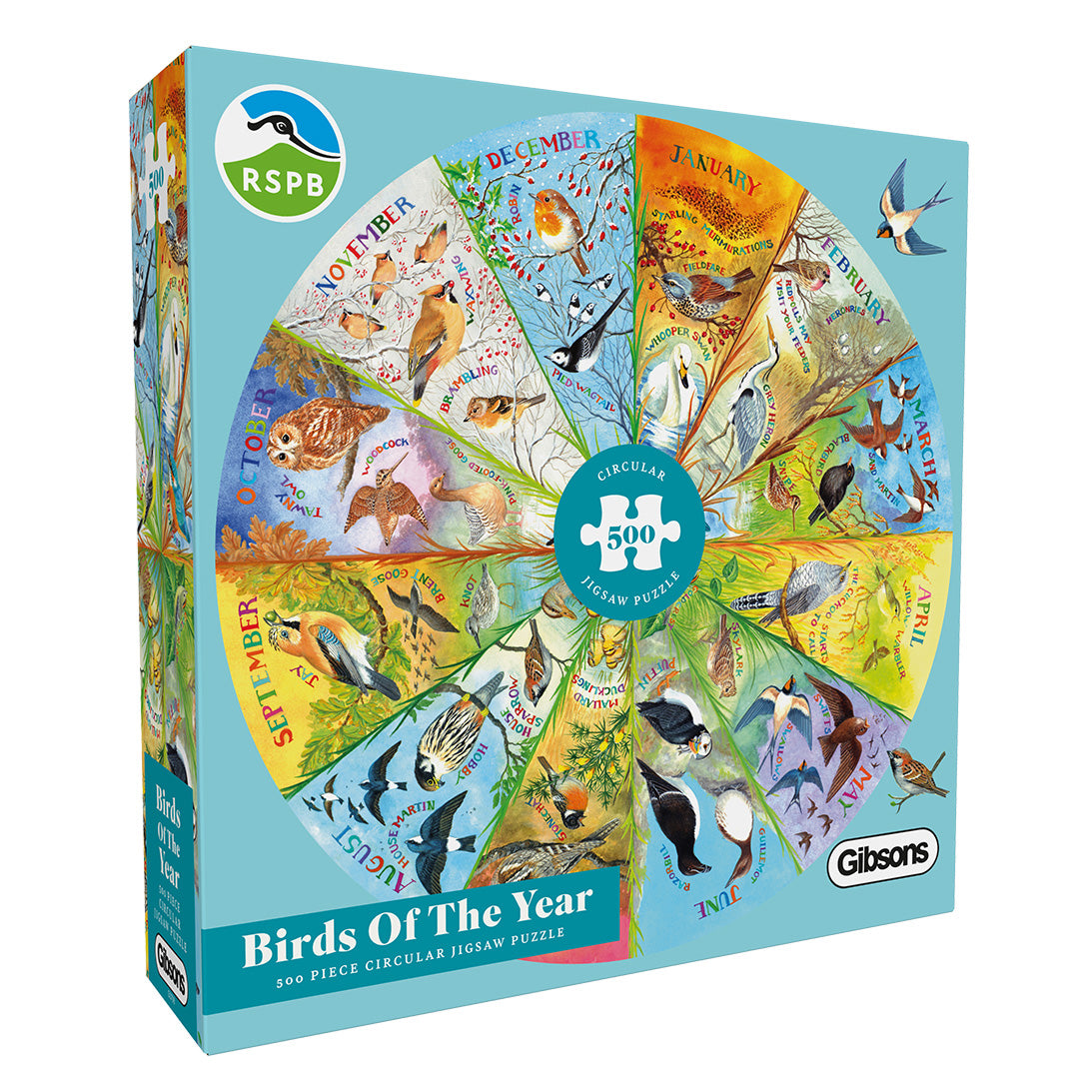 Gibsons - RHS: Birds of the Year - 500 Piece Jigsaw Puzzle