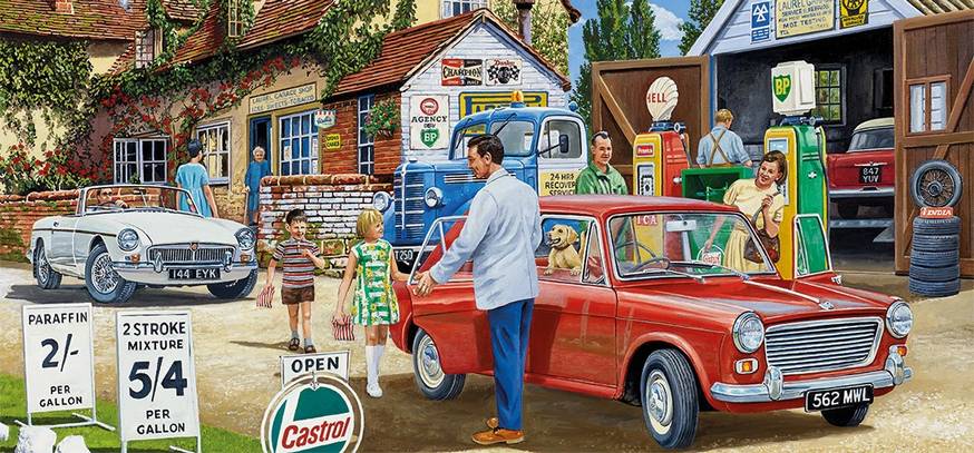 Filling up for the Trip – 636 Piece Jigsaw Puzzle (Gibsons)