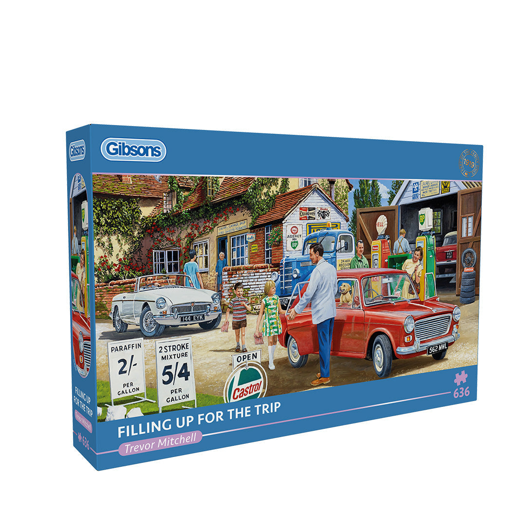 Box, turned right: Filling up for the Trip – 636 Piece Jigsaw Puzzle (Gibsons)