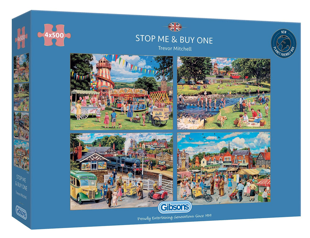 Gibsons - Stop Me & Buy One - 4 x 500 Piece Jigsaw Puzzles