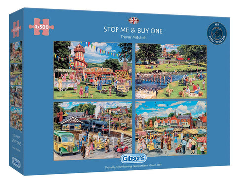 Stop Me & Buy One – 4 x 500 Piece Jigsaw Puzzles (Gibsons)