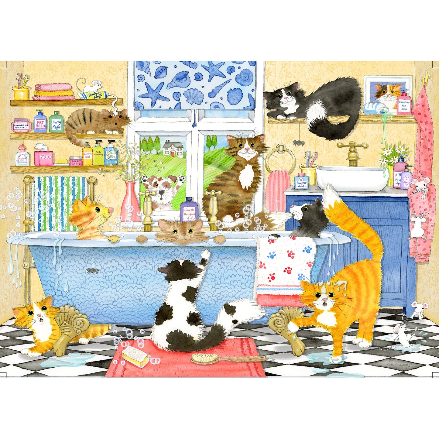 Gibsons - Catastrophe Cottage - 4 x 500 Piece Jigsaw Puzzles
