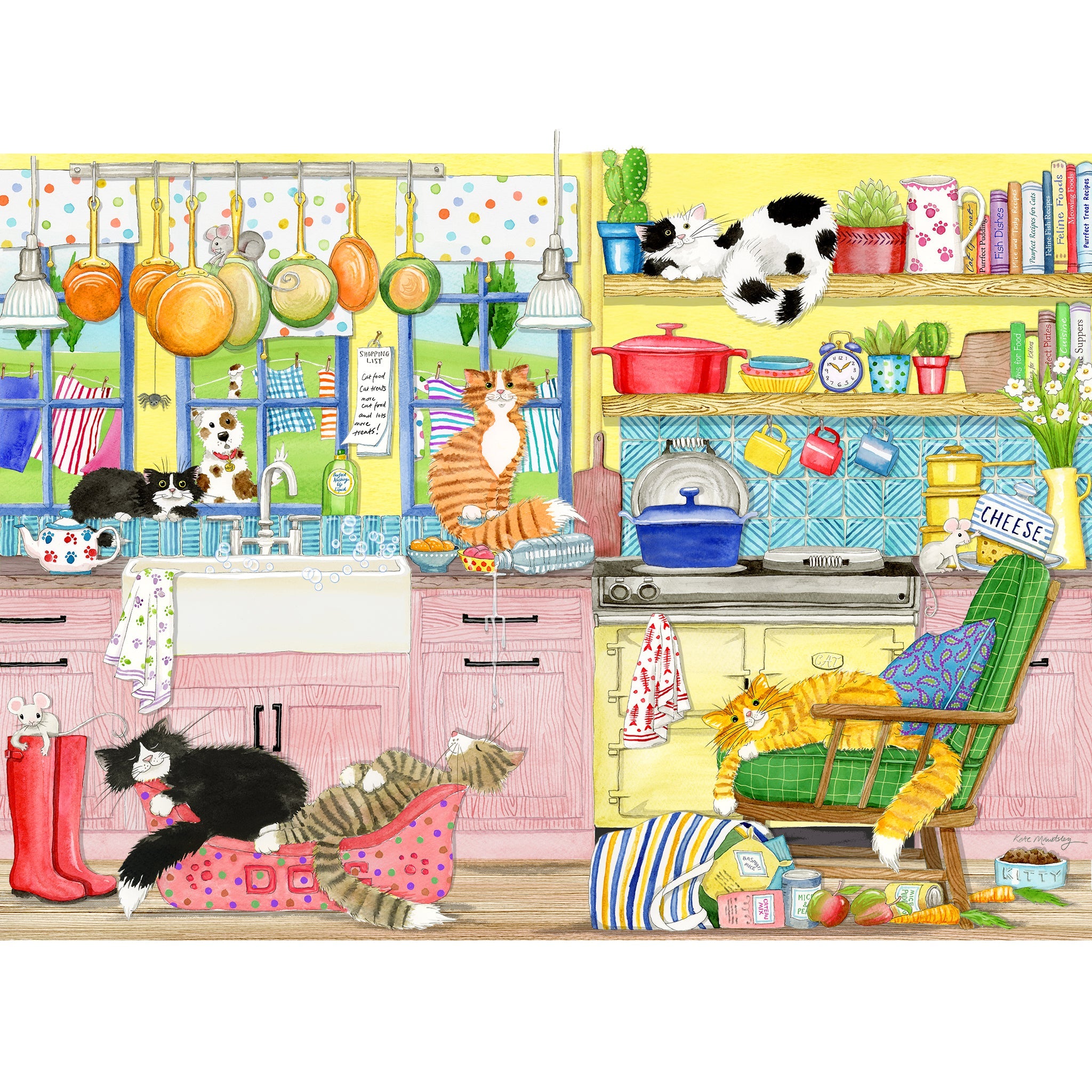 Catastrophe Cottage – 4 x 500 Piece Jigsaw Puzzles (Gibsons)