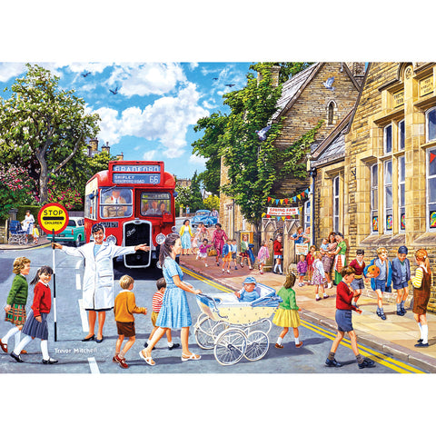 School Days – 4 x 500 Piece Jigsaw Puzzles (Gibsons) - Image 3
