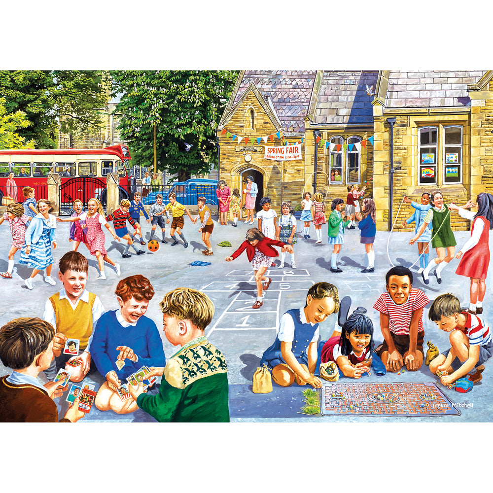 Gibsons - School Days - 4 x 500 Piece Jigsaw Puzzles