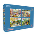 A Dog's Life by Elizabeth Blustin - 4 x 500 Piece Jigsaw Puzzle (Gibsons)