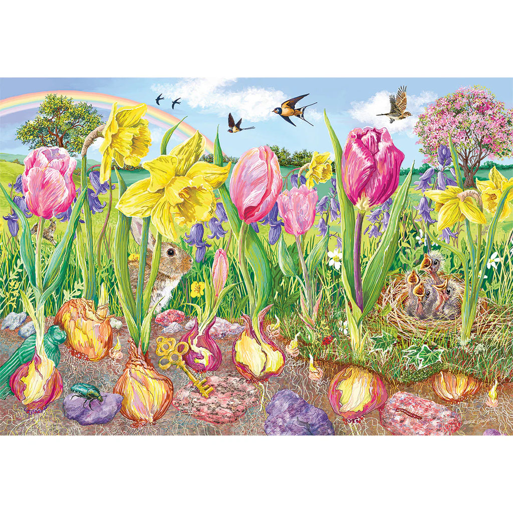 Roots & Shoots by Janice Daughters - 4 x 500 Piece Jigsaw Puzzle (Gibsons)