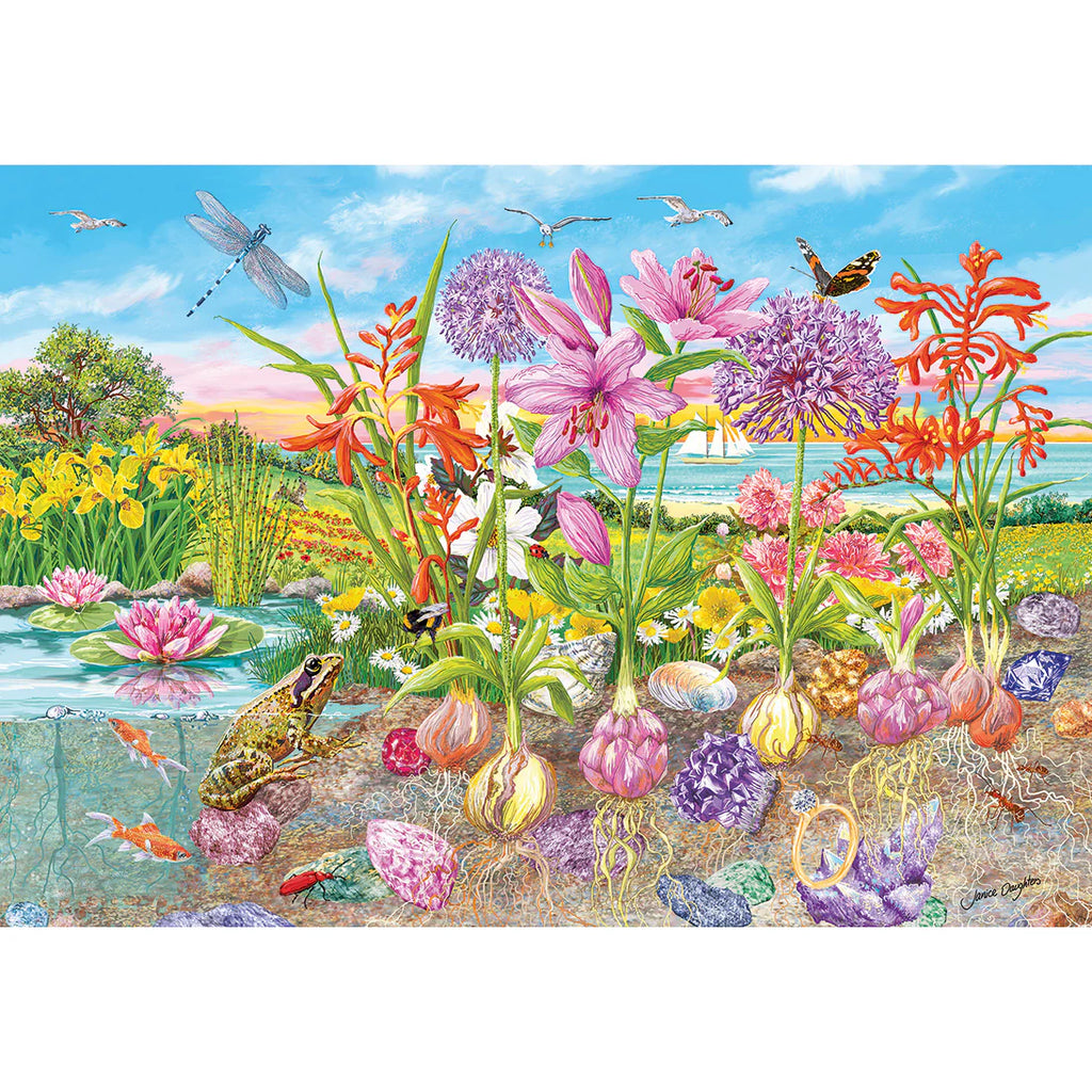 Roots & Shoots by Janice Daughters - 4 x 500 Piece Jigsaw Puzzle (Gibsons)