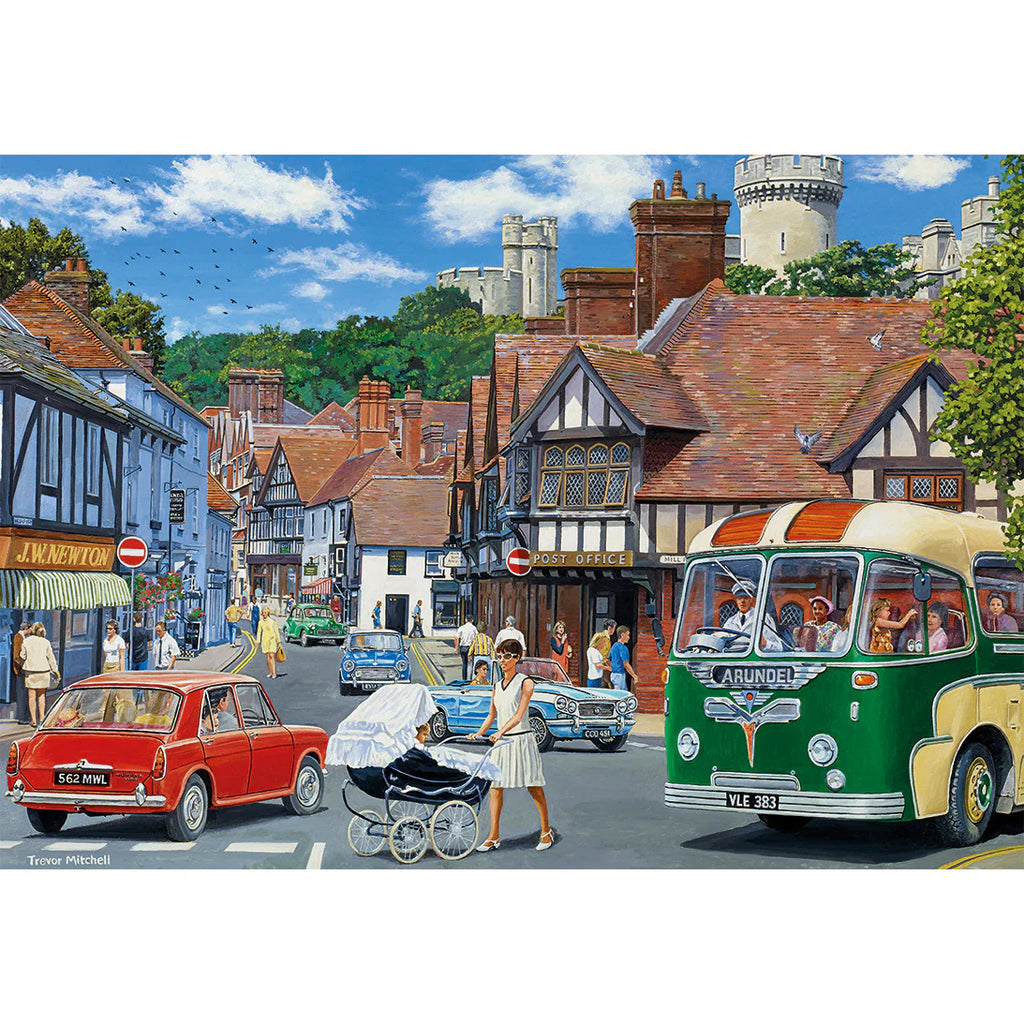 Day Out With The Family by Trevor Mitchell - 4 x 500 Piece Jigsaw Puzzle (Gibsons)