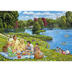 Day Out With The Family by Trevor Mitchell - 4 x 500 Piece Jigsaw Puzzle (Gibsons)