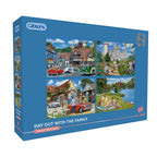 Day Out With The Family by Trevor Mitchell - 4 x 500 Piece Jigsaw Puzzle (Gibsons)
