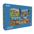Box, turned right: Call the Vet – 4 x 500 Piece Jigsaw Puzzle (Gibsons)