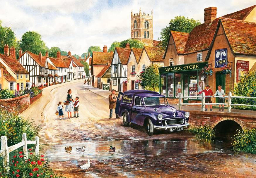 Terry's Waterways – 4 x 500 Piece Jigsaw Puzzle (Gibsons)