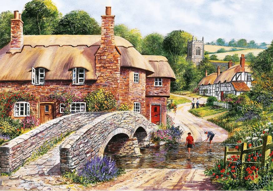 Terry's Waterways – 4 x 500 Piece Jigsaw Puzzle (Gibsons)