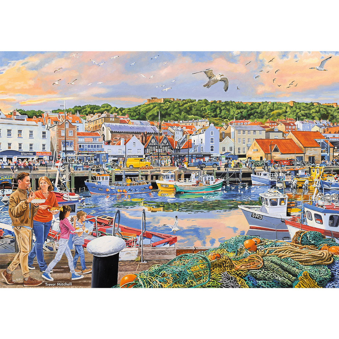Beside the Seaside by Trevor Mitchell - 4x500 Piece Jigsaw Puzzle (Gibsons)