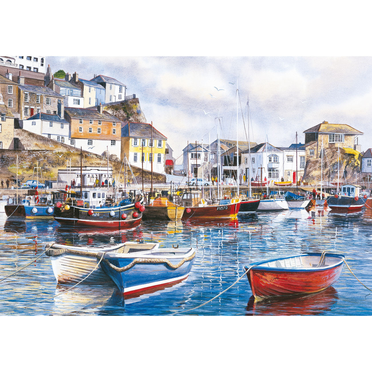 Cornwall By The Sea by Terry Harrison - 4 x 500 Piece Jigsaw Puzzle (Gibsons)