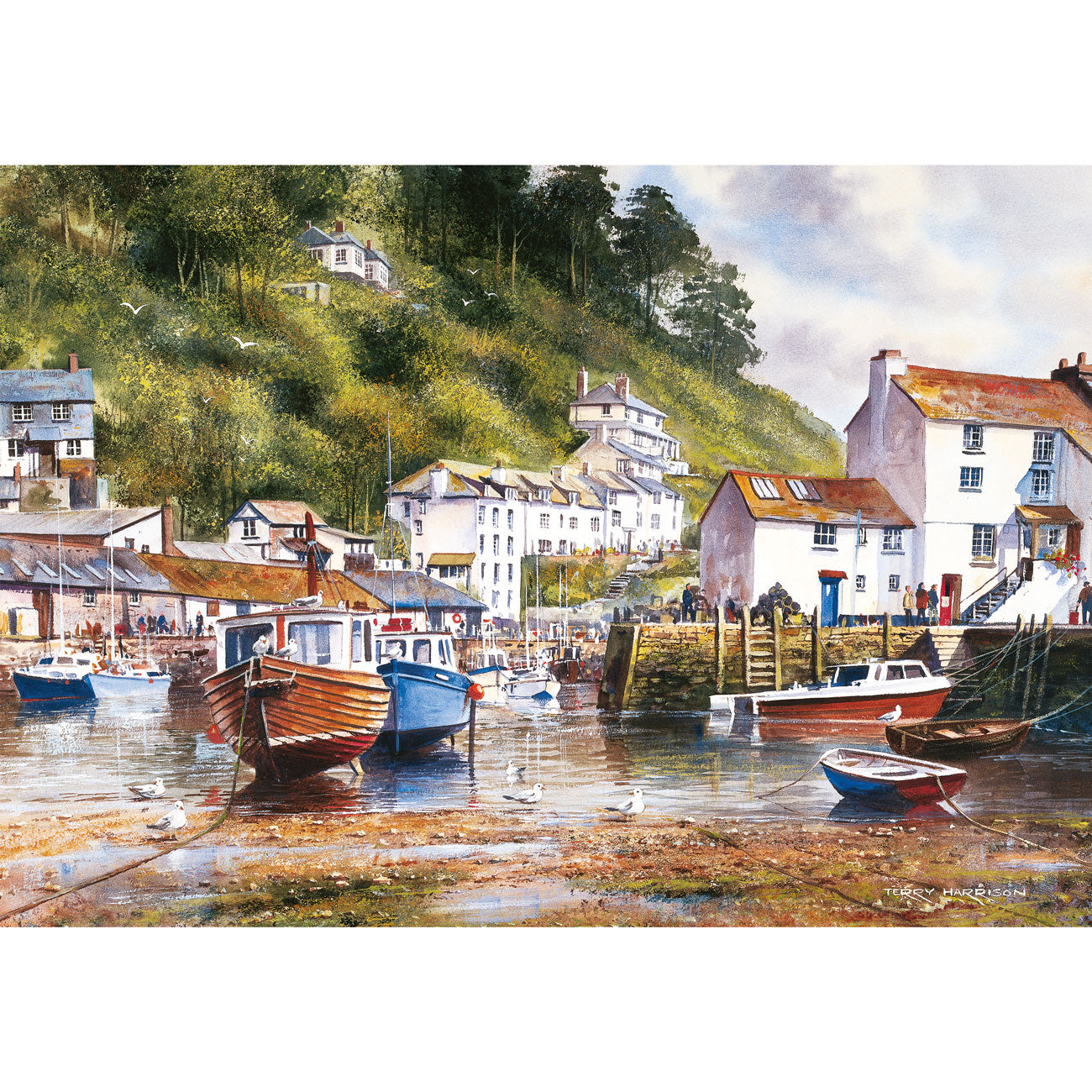 Cornwall By The Sea by Terry Harrison - 4 x 500 Piece Jigsaw Puzzle (Gibsons)